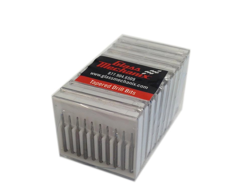 Carbide Drill Bits, Tapered, Qty 100