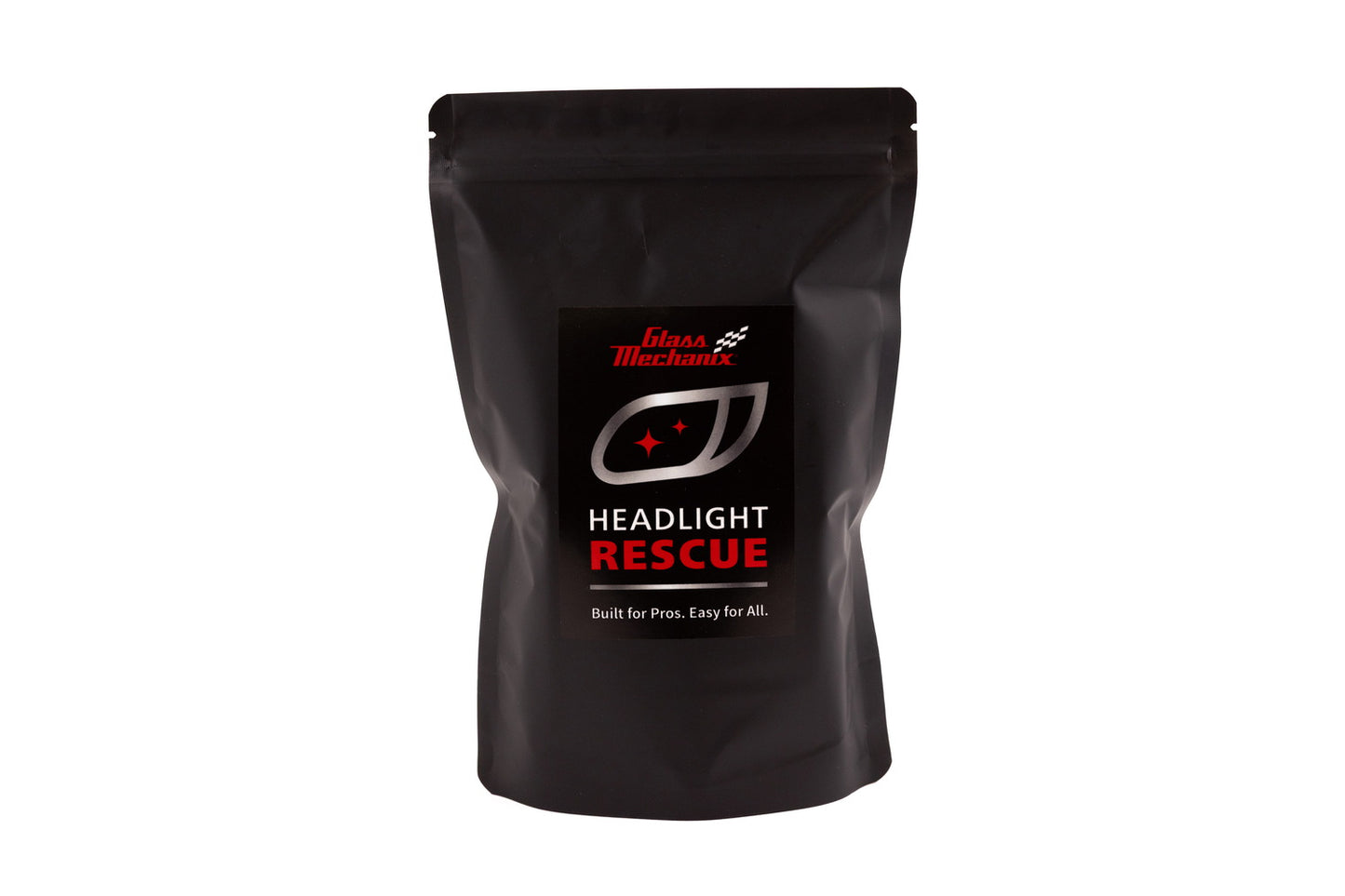 Glass Mechanix Headlight Rescue product bag close-up