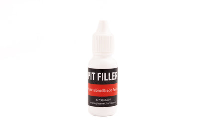 Glass Mechanix Pit Filler professional grade windshield repair resin bottle