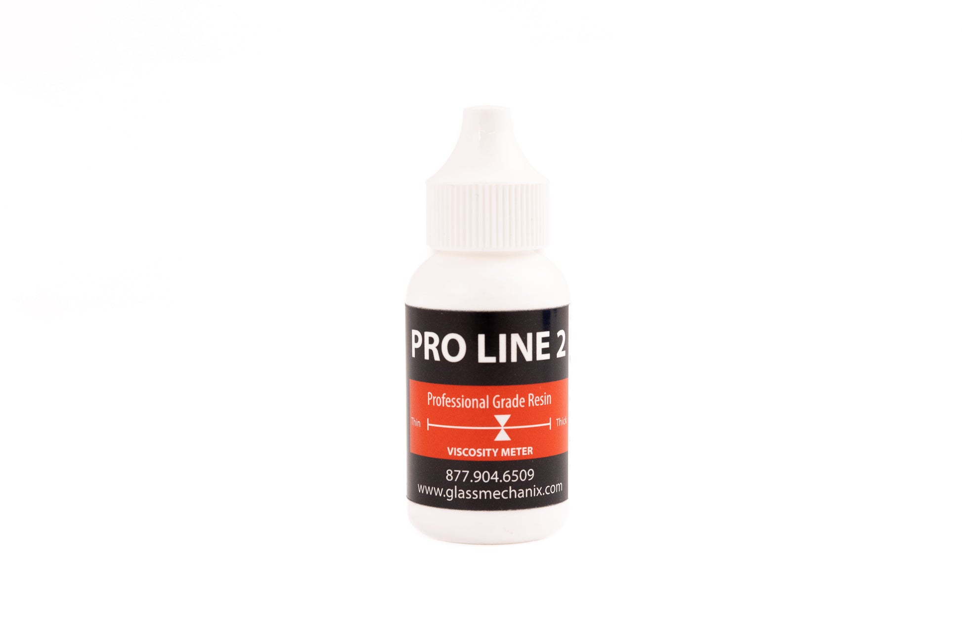 Glass Mechanix Pro Line II professional grade windshield repair resin bottle
