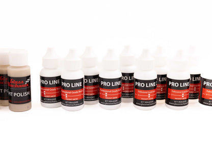 Glass Mechanix Enterprise Bulk Restock Pack with Pit Polish and Pro Line resin bottles
