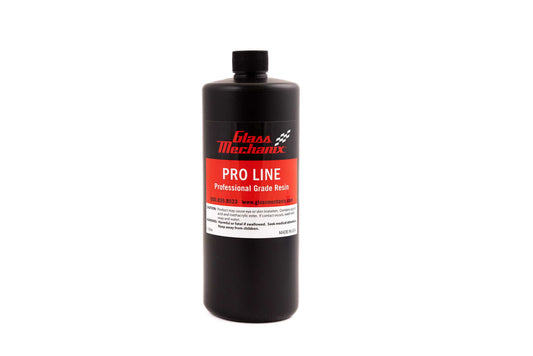 Glass Mechanix Pro Line 1-liter professional grade windshield repair resin bottle