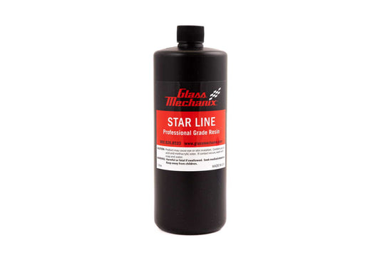 Glass Mechanix Star Line 1-liter professional grade windshield repair resin bottle